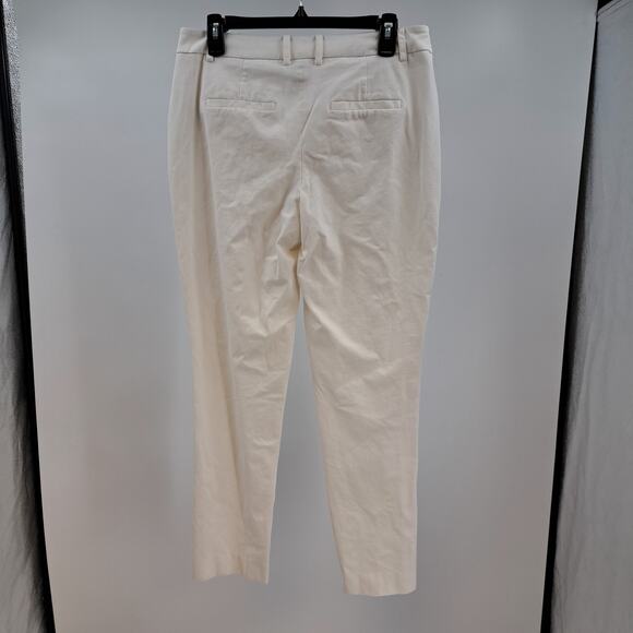 Chico's Dress Pants 1T 8T Straight Leg Mid Rise Stretch Cotton Career Work White - Picture 5 of 8
